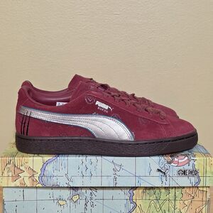 Puma Suede X One Piece Red Hair Pirates 396716-01 Big Kids Youth Size 6.5Y